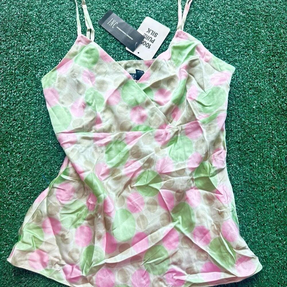 nwt y2k vtg INC silk cami top